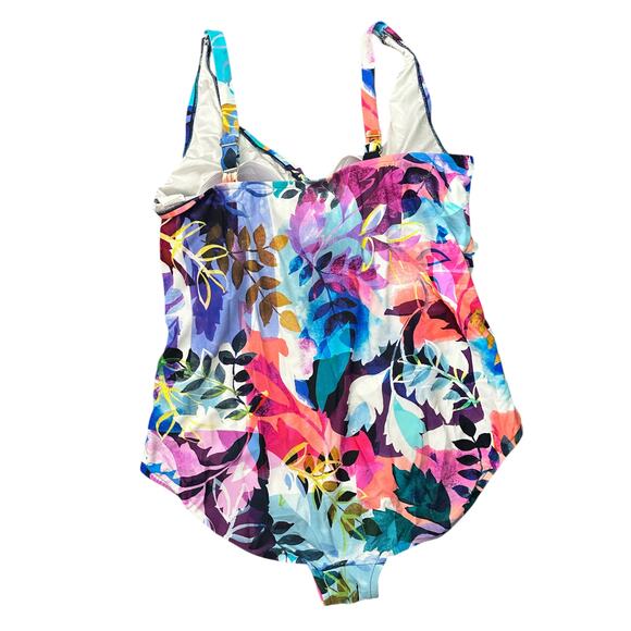 Maxine of Hollywood Floral Swimsuit size 22W - Picture 3 of 9
